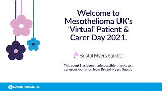 First hour of Patient and Carer Day 2021