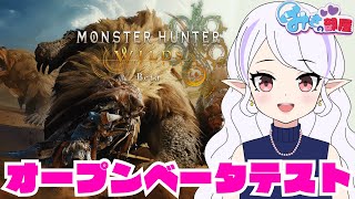 【MHWILDS】モンハンワイルズOBT  テスト配信💜 # 1【女性実況】