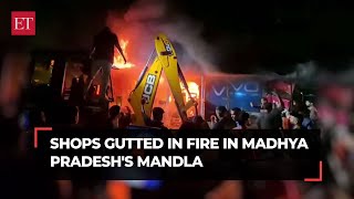 Fire engulfs three shops in Madhya Pradesh's Mandla