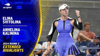 Elina Svitolina vs. Anhelina Kalinina Extended Highlights | 2024 US Open Round 2