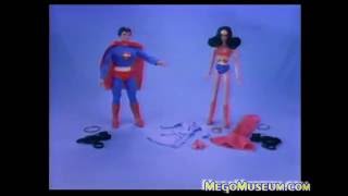 Mego 12 inch Superman Wonder Woman  1979 Toy Commercial Remastered!