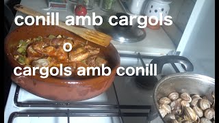 Conill amb cargols -El Cuiner Mut