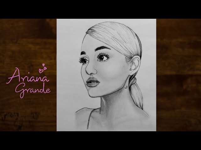 How To Draw Ariana Grande Step By Step Slowly And Easy