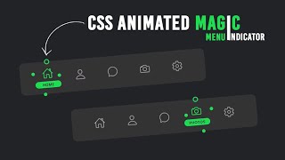 Animated Navigation Menu Indicator using Html CSS & Javascript | Magic Indicator @KhansTutorials300