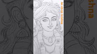 # Radhe Radhe @shorts # jai shree krishna @# shorts  #drawing