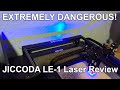 The most dangerous laser I've seen - JICCODA LE-1 10W Laser Engraver Review