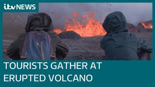 People continue to visit erupted Iceland volcano despite warnings | ITV News
