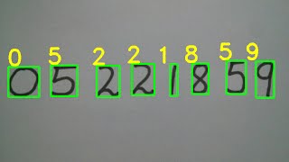 Digit Recognition using OpenCV, sklearn and Python