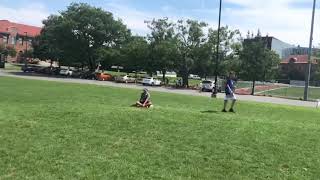 Police Officer Batting Practice at SportLife