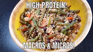 Couscous and Bean Bowl | EASY HIGH PROTEIN VEGAN MEAL PREP