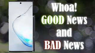 Galaxy Note 10 - New Leak Brings GOOD News and BAD News