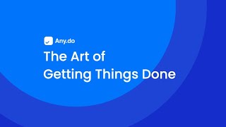 The art of Getting Things Done  [Webinar]