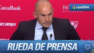 Rueda de prensa de Paco Jémez tras el Sevilla FC (3-2) Rayo Vallecano
