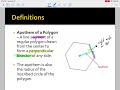 unit 11.2 instructional video area of regular polygons