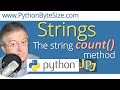 The Python string count() method
