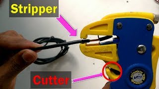 Self Adjusting Cable Wire Insulation Stripper Cutter Automatic Tool