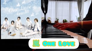 嵐の「One Love」をグランドピアノで弾きました♪