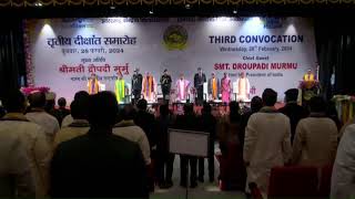 President Droupadi Murmu graces the 3rd convocation of Central University of Jharkhand at Ranchi