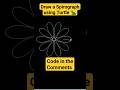 How to Make a Spirograph with a Turtle in Python #shorts #python #turtle #spirograph #math #design