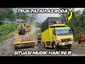 Situasi Mudik Hari Ini !!! Truk Patah Roda Hampir Sebabkan Kekacauan Di Batu Jomba