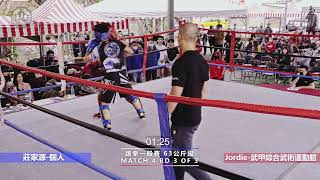 【阿思瑪盃洄瀾勇士格鬥賽】一般踢拳第04場次 「Jordie」VS「超級綠水靈」莊家源