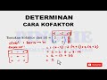 determinan cara kofaktor paling mudah dan cepat