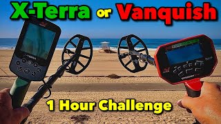 Minelab X-Terra Pro vs. Vanquish 540 on the Beach • Metal Detecting