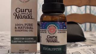 GURU NANDA Eucalyptus  Essential Oil  100% Pure \u0026 Natural Therapeutic Grade REVIEW