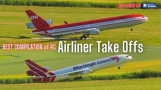 BEST COMPILATION of RC AIRLINER TAKE OFFS