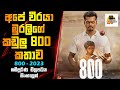 අපේ වීරයා මුරලිගේ කඩුලු 800 කතාව | 800 Movie Explained In Sinhala | Movie Review Sinhala