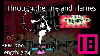 StepMania - 2022-12-15 - [18][200] Through the Fire and Flames - 67.18%