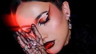 万圣节预警！冷艳暗黑吸血鬼妆容🩸 HALLOWEEN MAKEUP