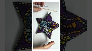 Peyote Star Beading Pattern Angel / Stained Glass Beaded Stars Patterns #peyote #beading #beadwork