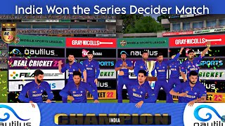 Real Cricket 22 - IND vs AUS Series Decider Match Highlights || Real Cricket 22 update version 0.9
