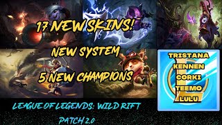 Wild Rift Patch 2.0 | FREE TRYNDAMERE SKIN | 5 NEW CHAMPIONS | 17 NEW SKINS | League of Legends: WR