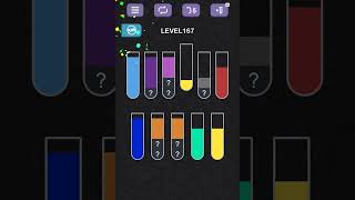 Water Sort Puzzle level 167#gameplay #subscribe