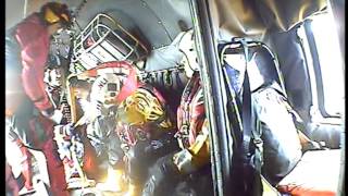 Redcar RNLI training exercise with RAF Sea King