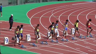 男子１００ｍ　予選　６組　長崎県高校陸上競技大会　新人戦　トランス・コスモススタジアム長崎　２０２３０９１６