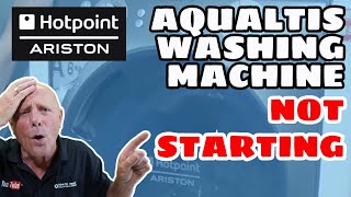 Hotpoint Ariston aqualtis washing machine will not start how to replace door lock