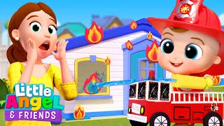 The Rescue Team Saves The Day! | Rescue Song | Little Angel And Friends Kid Songs
