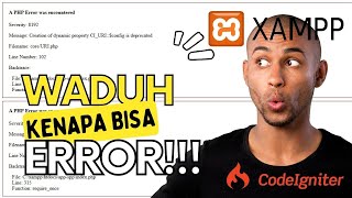 CODEIGNITER 3 ERROR DI XAMPP : Severity: 8192 Message: Creation of dynamic property CI_URI::$config