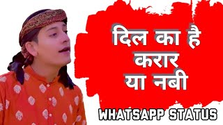 Dil ka hai karar ya nabi Whatsapp status Rao Hasan Ali Asad naat 2021(1)