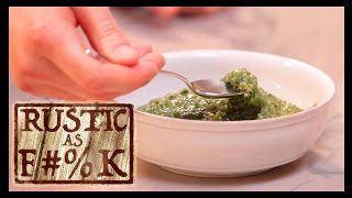 Easy, Delicious DIY Pesto! - Rustic As F#%K