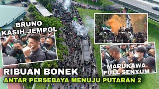 Full Hijau..!! RIBUAN BONEK antarkan PERSEBAYA menuju Batas Kota |  Putaran kedua BRI Liga 1