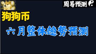 Dogecoin狗狗币六月整体趋势预测|周易预测加密货币|比特币|以太坊|狗狗币