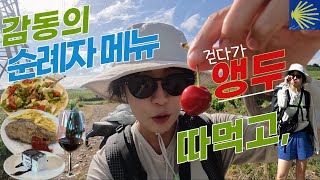 앵두가 주렁주렁\u0026순례자메뉴 왜 이제 사먹은거야.(산티아고순례길 Day 30\u002631)