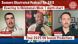 SIP Ep. 203 | Reacting to Oklahoma's Week 1 depth chart + Final OU season predictions