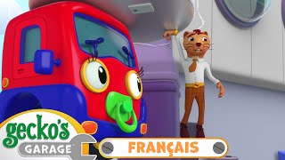 Coincé sur l'aimant | Le Garage de Gecko｜Camions pour enfants