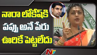 పప్పు అని ఊరికే పెట్టలేదు లోకేష్ కి పేరు-  MLA Roja Fires On Nara Lokesh | NTV