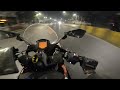 ktm rc 390 night ride pure sound raw pov